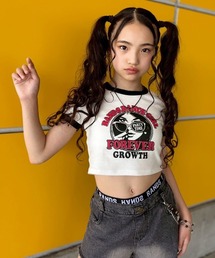 RandS（ランズ）の「ガールロゴptリンガ―T（Tシャツ/カットソー・キッズ）」