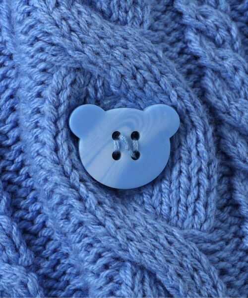 apres les cours（アプレレクール）の「tiny bear モチーフカーディガン_マシンウォッシャブル（カーディガン/ボレロ・キッズ・サックスブルー/アイボリー・90/80/120/110/100）」の22枚目の写真