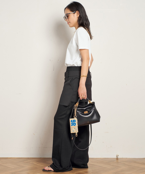 AP STUDIO(エーピーストゥディオ)の「レイヤードスウェットパンツ(スウェットパンツ・レディース・ネイビー/ブラック・36/38)」の4枚目の写真