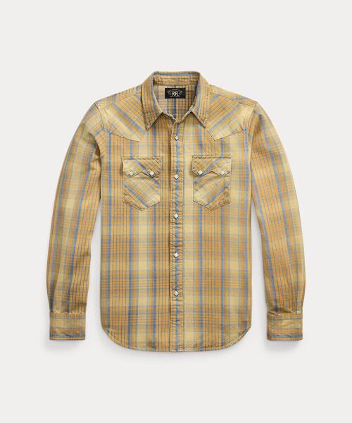 セール】スリム フィット チェック ウエスタン シャツ（シャツ