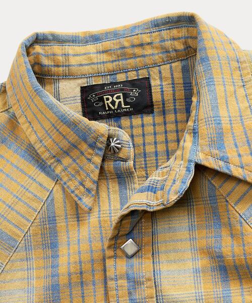 セール】スリム フィット チェック ウエスタン シャツ（シャツ