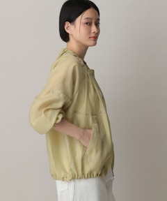 A part by アパートバイ　シアーシャーリングブルゾン　ブラック セール】シアーシャーリングブルゾン（ブルゾン）｜A part by