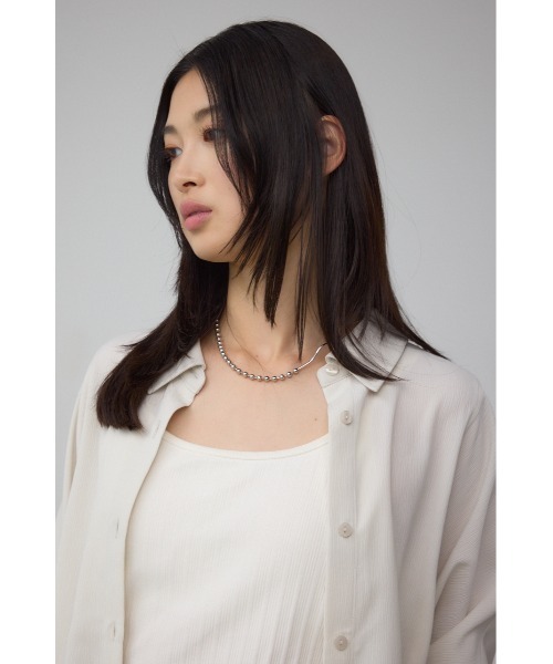 AZUL by moussy(アズールバイマウジー)の「楊柳タックヘムコクーンシャツ(シャツ/ブラウス・レディース・アイボリー/ブラック/グレー・FREE)」の17枚目の写真