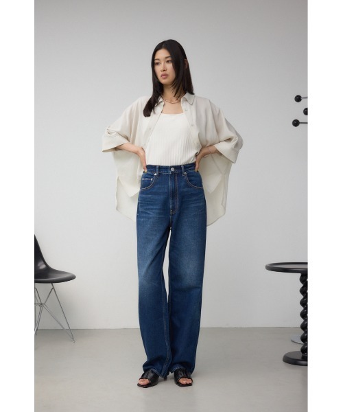 AZUL by moussy(アズールバイマウジー)の「楊柳タックヘムコクーンシャツ(シャツ/ブラウス・レディース・アイボリー/ブラック/グレー・FREE)」の19枚目の写真