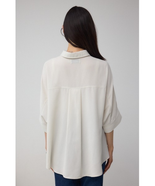 AZUL by moussy(アズールバイマウジー)の「楊柳タックヘムコクーンシャツ(シャツ/ブラウス・レディース・アイボリー/ブラック/グレー・FREE)」の22枚目の写真