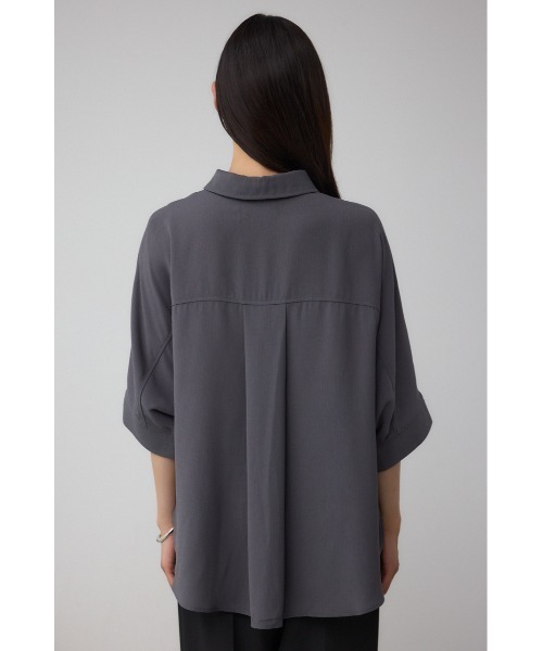 AZUL by moussy(アズールバイマウジー)の「楊柳タックヘムコクーンシャツ(シャツ/ブラウス・レディース・アイボリー/ブラック/グレー・FREE)」の11枚目の写真