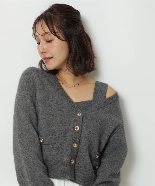 テディVネックアンサンブル（ニット/セーター）｜Apuweiser-riche