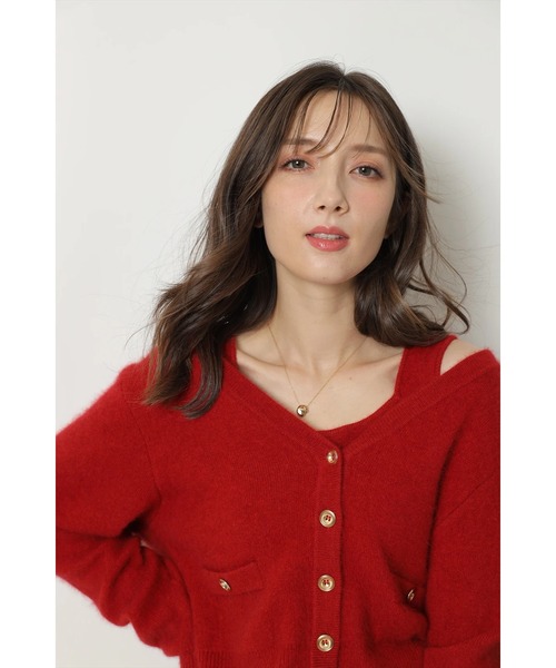 テディVネックアンサンブル（ニット/セーター）｜Apuweiser-riche