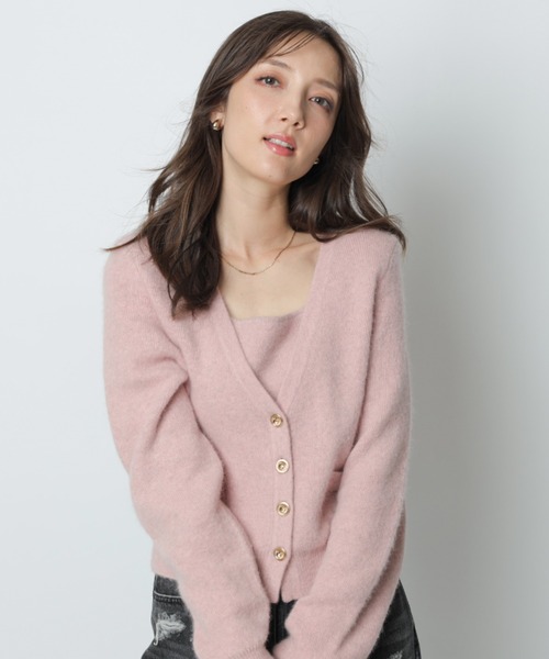 テディVネックアンサンブル（ニット/セーター）｜Apuweiser