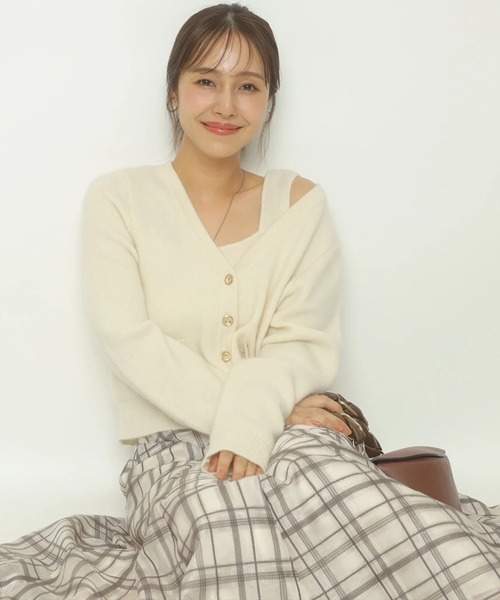 アプワイザーリッシェ　限定　テディVネックアンサンブル Arpege story玉川高島屋限定】テディVネックアンサンブル