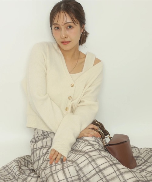 テディVネックアンサンブル（ニット/セーター）｜Apuweiser-riche