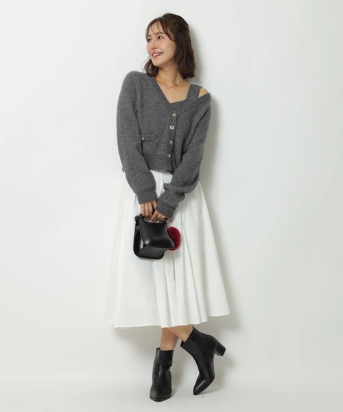 テディVネックアンサンブル（ニット/セーター）｜Apuweiser