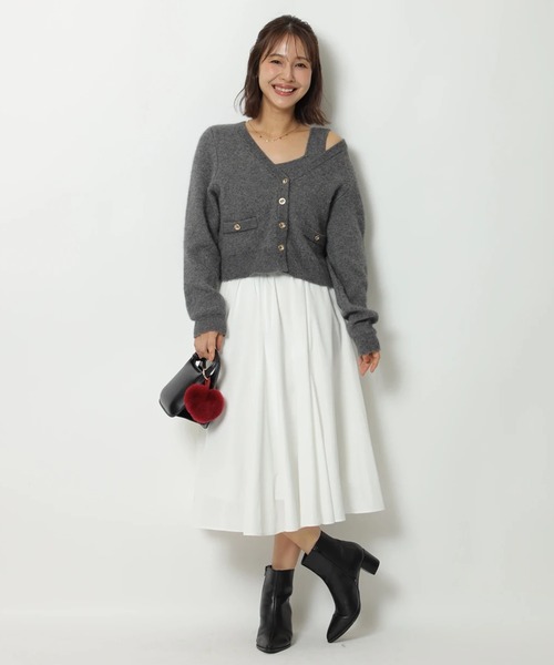 テディVネックアンサンブル（ニット/セーター）｜Apuweiser