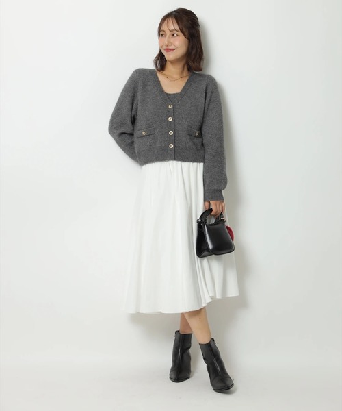 テディVネックアンサンブル（ニット/セーター）｜Apuweiser