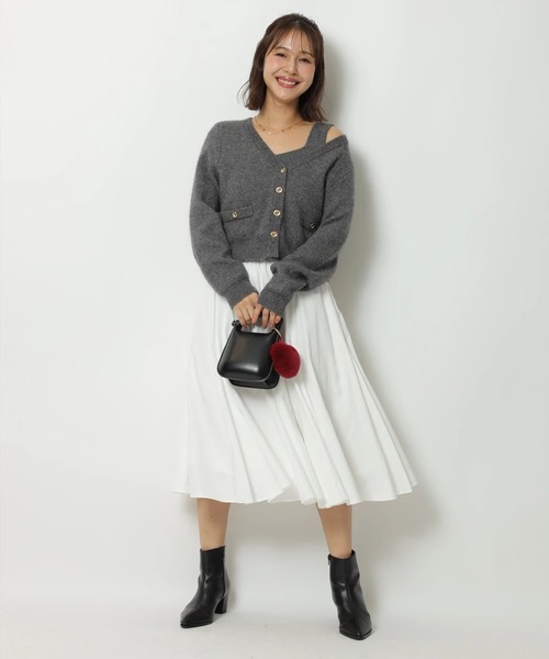 テディVネックアンサンブル（ニット/セーター）｜Apuweiser