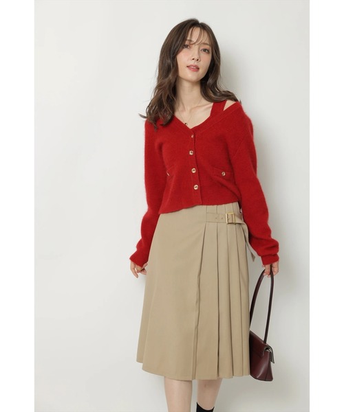 アプワイザーリッシェ　限定　テディVネックアンサンブル アプワイザー・リッシェ Apuweiser-riche テディVネック