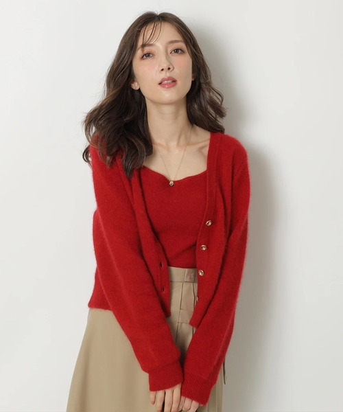 テディVネックアンサンブル（ニット/セーター）｜Apuweiser-riche