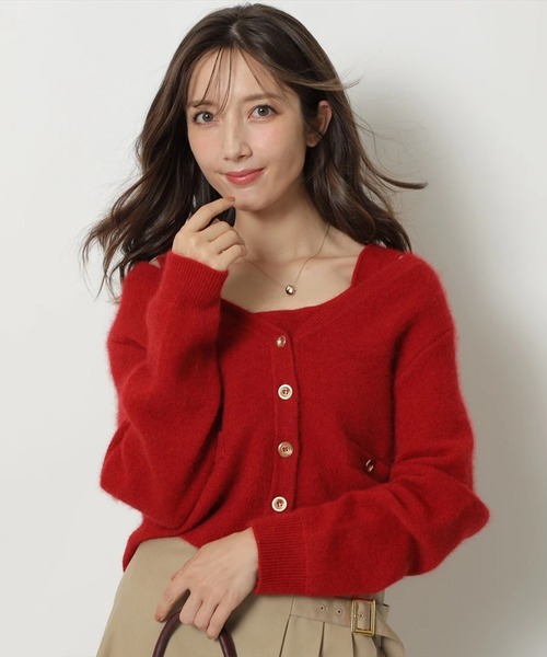 テディVネックアンサンブル（ニット/セーター）｜Apuweiser-riche