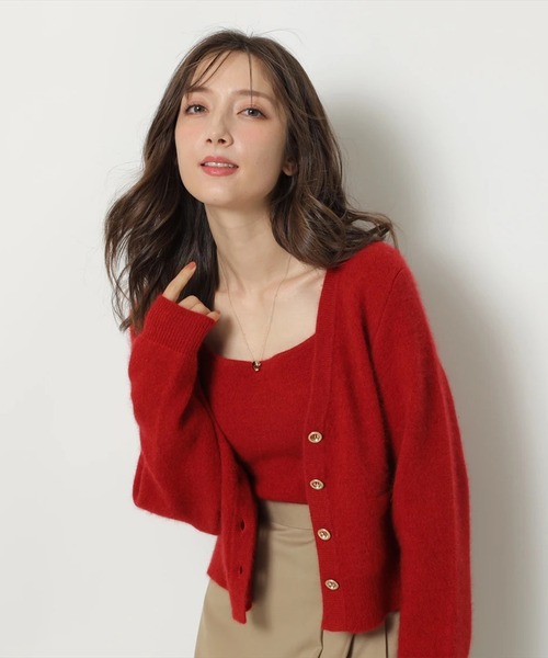 テディVネックアンサンブル（ニット/セーター）｜Apuweiser-riche