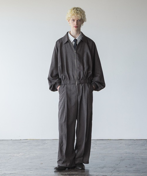 HARE(ハレ)の「【SET UP対応】ギャザーバルーンブルゾン(HARE)(ブルゾン・メンズ・ブルー/ブラック/ブラウン・SMALL/MEDIUM)」の5枚目の写真