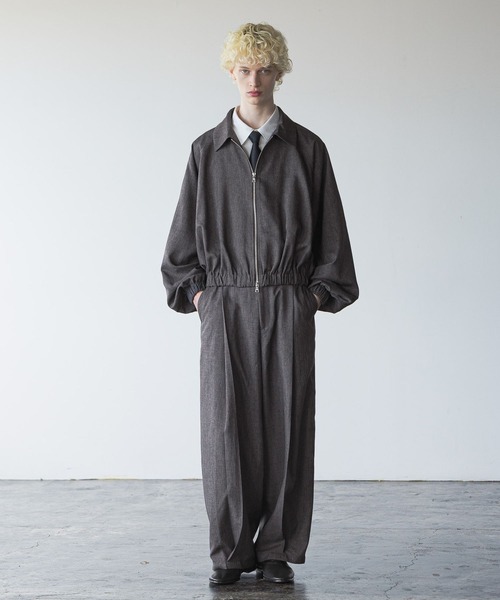 HARE(ハレ)の「【SET UP対応】ギャザーバルーンブルゾン(HARE)(ブルゾン・メンズ・ブルー/ブラック/ブラウン・SMALL/MEDIUM)」の6枚目の写真