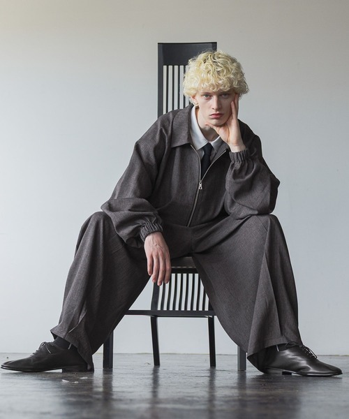 HARE(ハレ)の「【SET UP対応】ギャザーバルーンブルゾン(HARE)(ブルゾン・メンズ・ブルー/ブラック/ブラウン・SMALL/MEDIUM)」の11枚目の写真