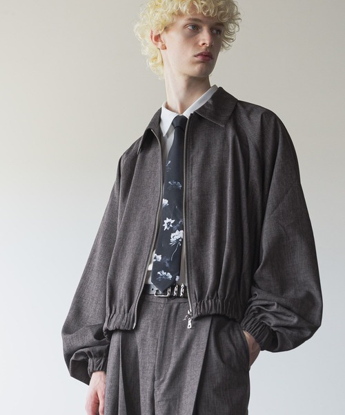 HARE(ハレ)の「【SET UP対応】ギャザーバルーンブルゾン(HARE)(ブルゾン・メンズ・ブルー/ブラック/ブラウン・SMALL/MEDIUM)」の18枚目の写真