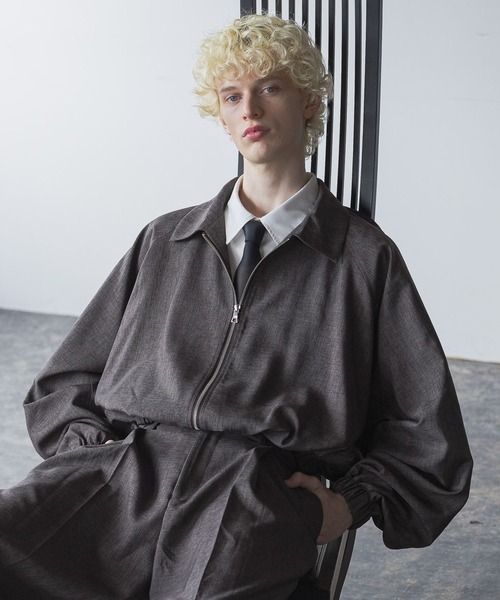 HARE(ハレ)の「【SET UP対応】ギャザーバルーンブルゾン(HARE)(ブルゾン・メンズ・ブルー/ブラック/ブラウン・SMALL/MEDIUM)」の20枚目の写真