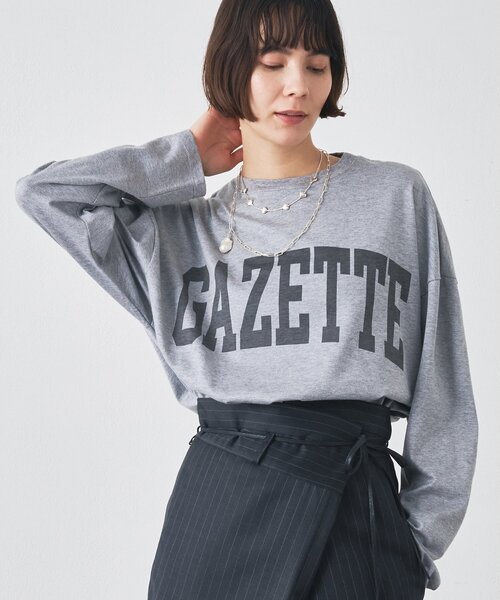 GAZETTEロングTシャツ（Tシャツ/カットソー）｜Whim Gazette