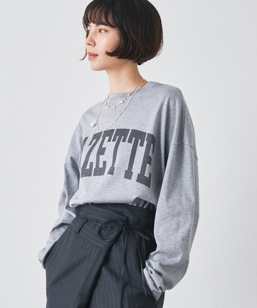 GAZETTEロングTシャツ（Tシャツ/カットソー）｜Whim Gazette（ウィム