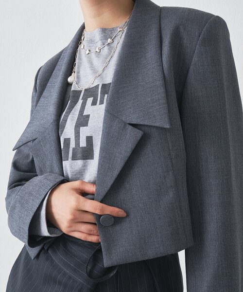 Whim Gazette(ウィムガゼット)の「GAZETTEロングTシャツ(Tシャツ/カットソー・レディース・ライトグレー/オフホワイト・FREE)」の18枚目の写真