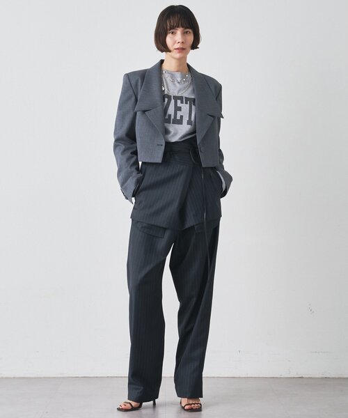 Whim Gazette(ウィムガゼット)の「GAZETTEロングTシャツ(Tシャツ/カットソー・レディース・ライトグレー/オフホワイト・FREE)」の20枚目の写真