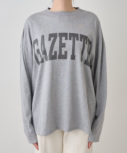 GAZETTEロングTシャツ（Tシャツ/カットソー）｜Whim Gazette（ウィム