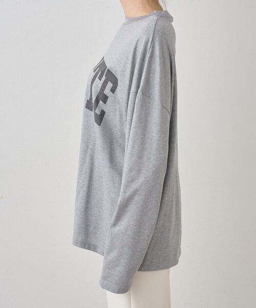 Whim Gazette(ウィムガゼット)の「GAZETTEロングTシャツ(Tシャツ/カットソー・レディース・ライトグレー/オフホワイト・FREE)」の22枚目の写真