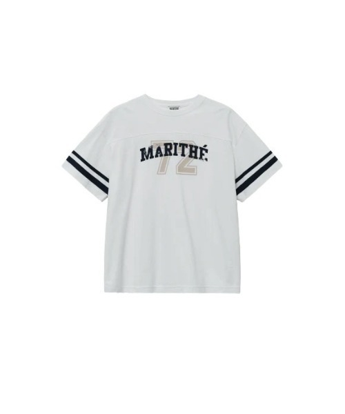 MARITHE + FRANCOIS GIRBAUD(マリテフランソワジルボー)の「VINTAGE FOOTBALL TEE(Tシャツ/カットソー・レディース・White/ブルー系その他・SMALL/MEDIUM/LARGE/X-LARGE)」の3枚目の写真