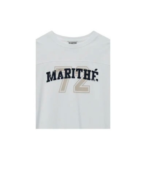 MARITHE + FRANCOIS GIRBAUD(マリテフランソワジルボー)の「VINTAGE FOOTBALL TEE(Tシャツ/カットソー・レディース・White/ブルー系その他・SMALL/MEDIUM/LARGE/X-LARGE)」の5枚目の写真