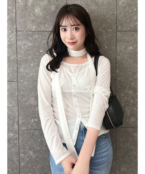 dazzlin(ダズリン)の「レイヤードデザインカットソー(Tシャツ/カットソー・レディース・オフホワイト/イエロー/ブラック・FREE)」の19枚目の写真