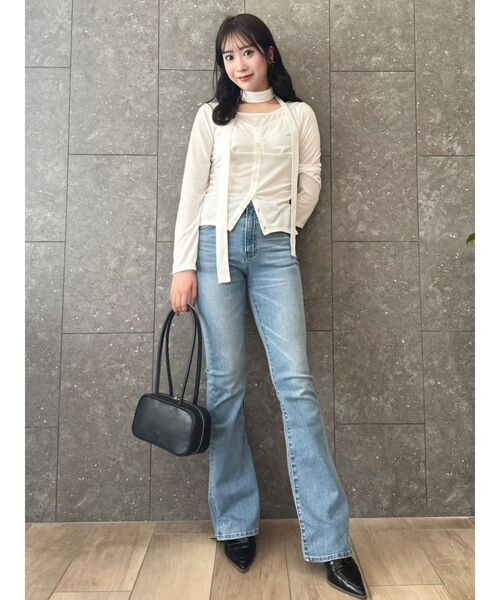 dazzlin(ダズリン)の「レイヤードデザインカットソー(Tシャツ/カットソー・レディース・オフホワイト/イエロー/ブラック・FREE)」の21枚目の写真