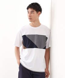 パネル切替半袖Tシャツ 【接触冷感/洗濯機OK】