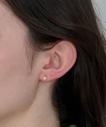 【金属アレルギー対応】ダブルループモチーフピアス/ニッケルフリー