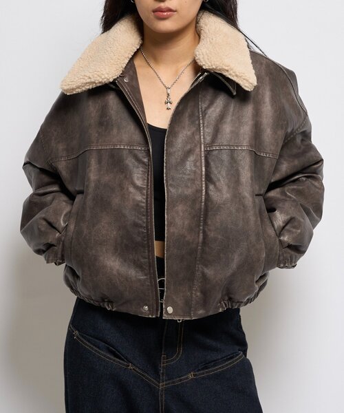 Who's who gallery 3wayヴィンテージライクレザージャケット セール】【UNISEX/サイズ展開あり】3way ヴィンテージライク