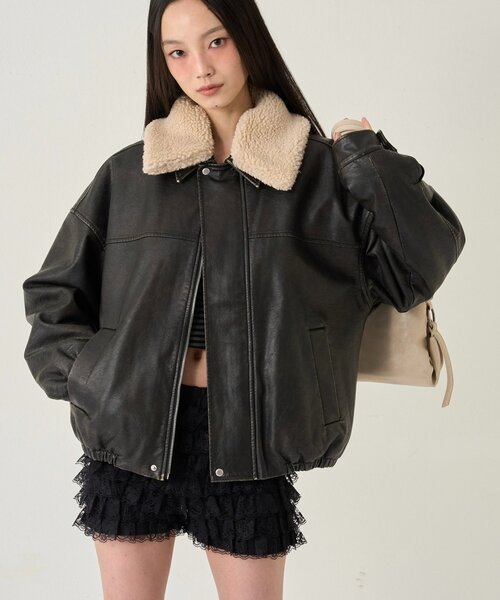 Who's who gallery 3wayヴィンテージライクレザージャケット セール】【UNISEX/サイズ展開あり】3way ヴィンテージライク