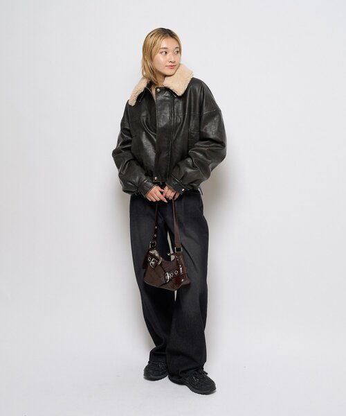 Who's who gallery 3wayヴィンテージライクレザージャケット セール】【UNISEX/サイズ展開あり】3way ヴィンテージライク