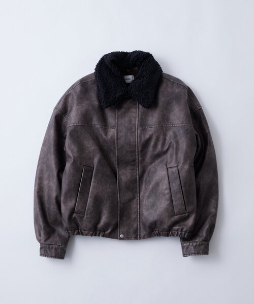 セール】3-WAY VINTAGE-LIKE LEATHER BOA BLOUSON（ブルゾン）｜WHO'S