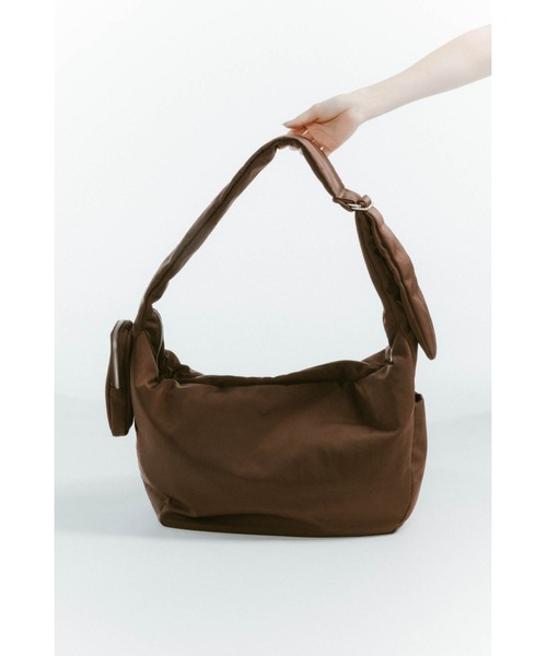 Knuth Marf(クヌースマーフ)の「useful nylon shoulder bag(ショルダーバッグ・レディース・ブラック/ブラウン・ONE SIZE)」の11枚目の写真