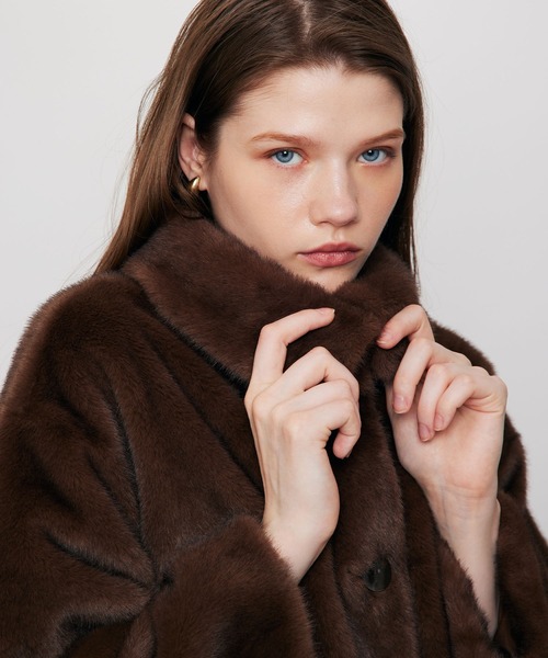 Variation ステンカラーエコファーコート（その他アウター）｜DEICY