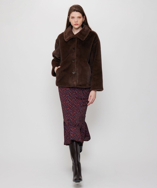 Variation ステンカラーエコファーコート（その他アウター）｜DEICY