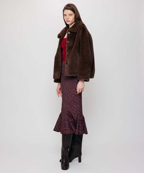 Variation ステンカラーエコファーコート（その他アウター）｜DEICY