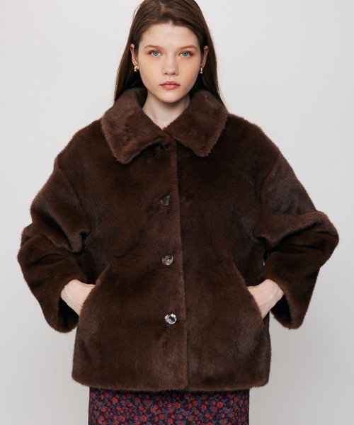 DEICY VARIATION ステンカラーエコファーコート Variation ステンカラーエコファーコート（その他アウター）｜DEICY