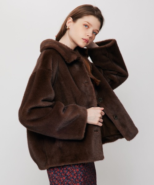 DEICY VARIATION ステンカラーエコファーコート Variation ステンカラーエコファーコート（その他アウター）｜DEICY